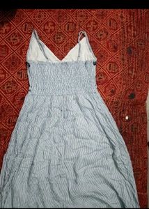Blue Striped Maxi Dress