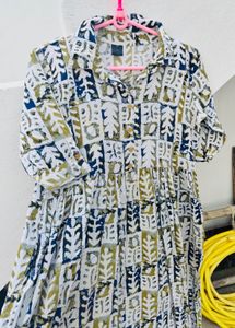 Boho Print Tiered Kurta