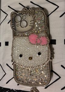 Iphone 13/14 Sparkly Hello Kitty Phone Case