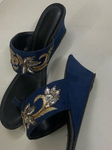 Embellished Blue shoes