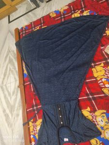 Comfortable Blue Printed Nightgown