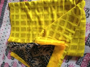 double colour saree