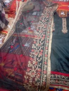 Elegant grey Kurta Set with Dupatta