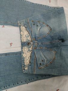 Boho Studded Flare Jeans