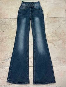 Flared Blue Denim Jeans