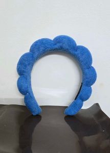 Blue Scalloped Headband