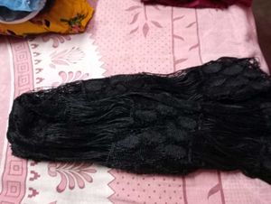 Black Net Dupatta