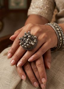 New Statement Oxidized Silver Ring