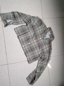 women check baggy style shirt