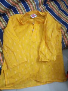 Vibrant Yellow Kurta for Men