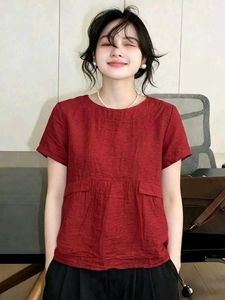 New with tag Chic Red Short-Sleeve Top