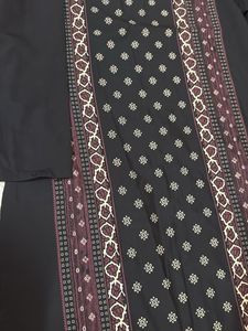 Elegant Black Kurta with Intricate Print