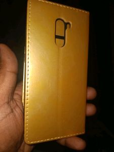 Poco f1 Flip Cover In Golden Colour