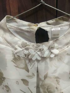 Floral Print Sheer top