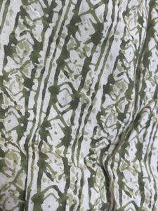 Olive Green Kutri And Pajama Set