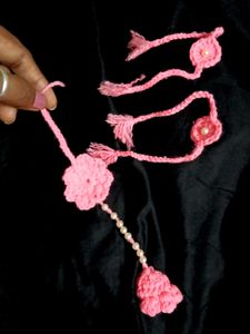 Handmade Pink Rakhi Set for bhabhi and bhaiya