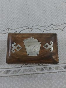 Wooden Card Themed Decorative Storage Box