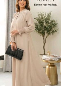 Elegant abaya with dupatta