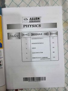 Allen Physics JEE Main+Advanced Books 4, 5, 6