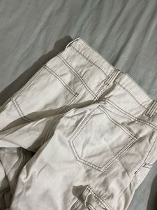 Cream Cargo Pants