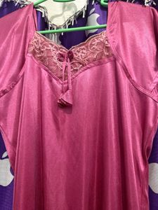 Purple Satin Nightgown