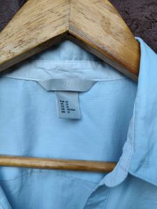 Light Blue Classic Button-Up Shirt