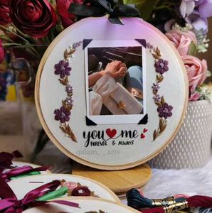 valentine's day special embroidery hoops.