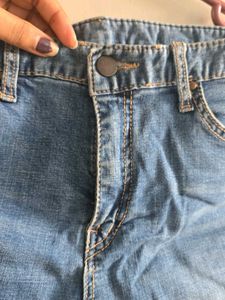 Blue Denim Cut-off Shorts