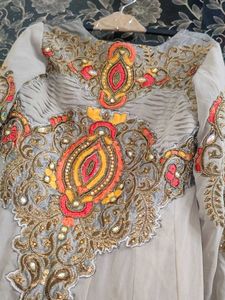 embroidery gown