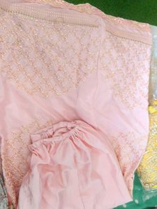 Elegant Pink Embroidered Kurta Set