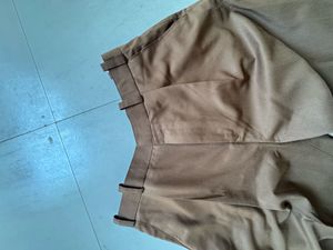 Classic Brown Pleated Trousers