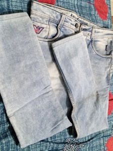 Armani Exchange Light Wash Jeans