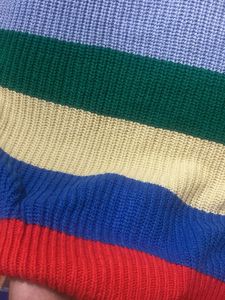 Colorful Striped Knit Sweater
