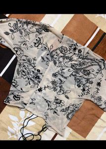 Boho Floral Print Tie-Up Top