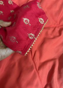 Sparkling Red Anarkali 🥰😍