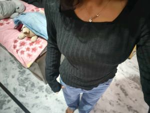 Black Square Neck Ribbed Top