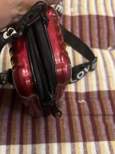Red Mini Suitcase Crossbody Bag