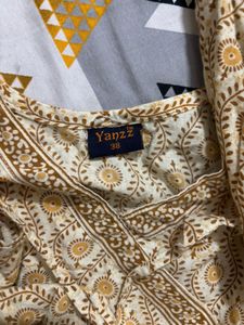 Printed Wrap Style Kurta