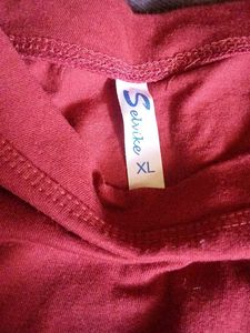 Navy Blue and maroon full sleevea top