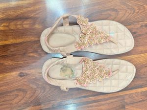Elegant Embellished Flat Sandals