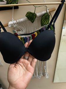 Pretty Cat Black Push Up Bra