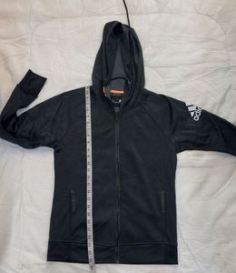 Adidas Black Zip-Up Hoodie