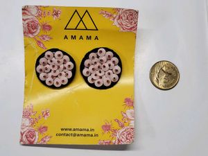 AMAMA Beaded Stud Earrings
