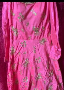 Pink Embroidered Kurta Dress