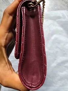 Estee Lauder Woven Clutch with Gold Chain