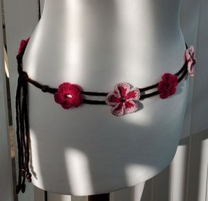 Crochet Flower Belt
