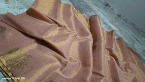 Elegant Rose Gold Saree