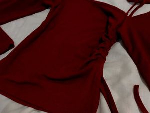 Y2K Asymmetrical Long Sleeve Top