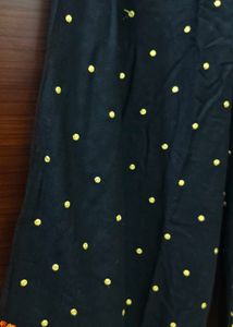 Stylish Black Kurta with Plazo Set