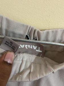Light Grey Elastic Waist Pants
